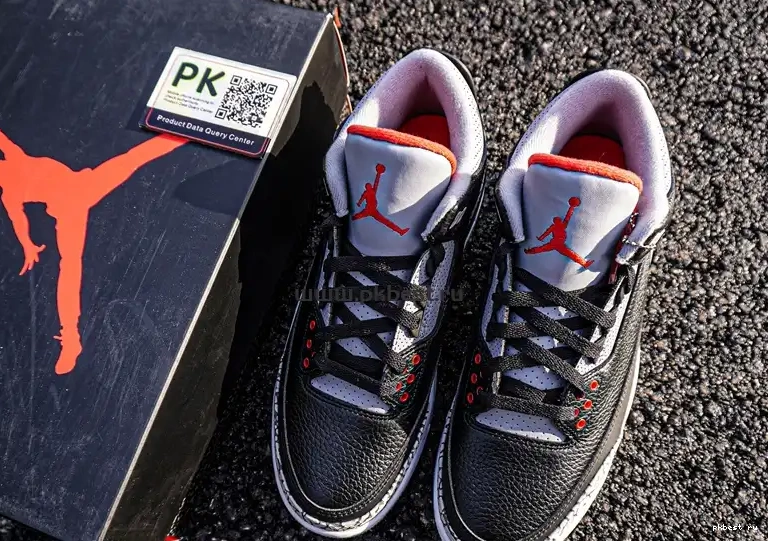 Cement Retro SHIP TO PK Jordan GOD READY Air 3 RETAIL MATERIALS Black 0517